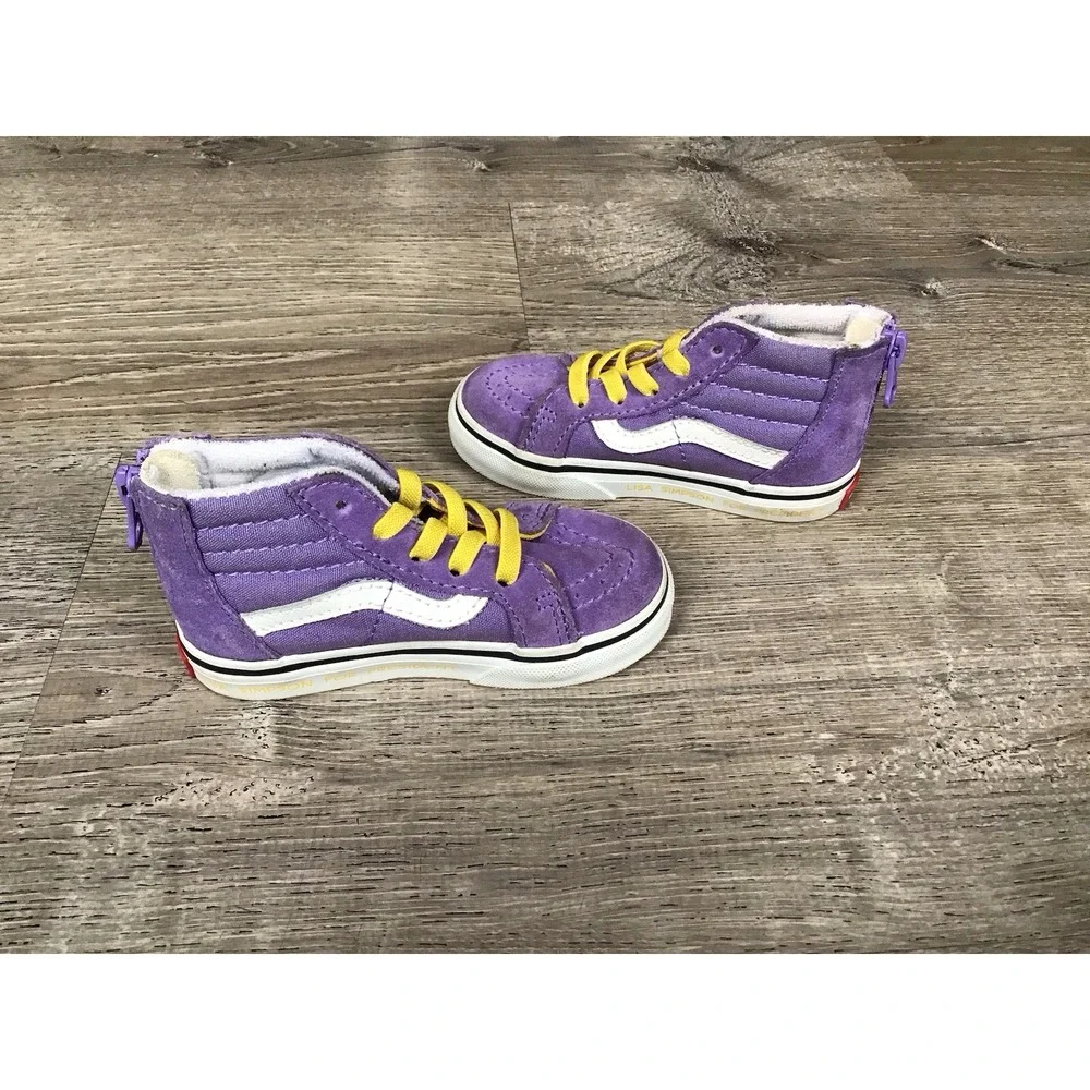 Vans The Simpsons Toddler Size 6.5 Lisa For President Sk8Hi Sneaker Shoes